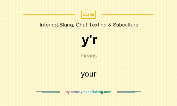What does y`r mean? It stands for your