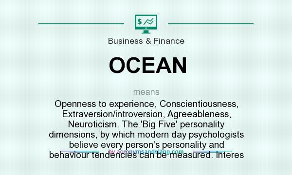 Five definition big conscientiousness What are