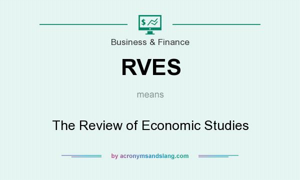 What does RVES mean? It stands for The Review of Economic Studies