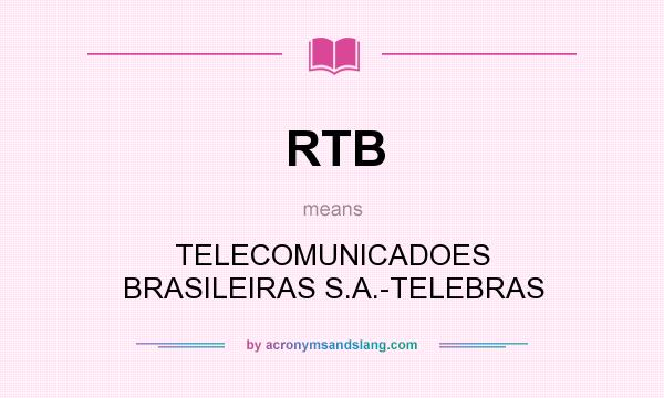 What does RTB mean? It stands for TELECOMUNICADOES BRASILEIRAS S.A.-TELEBRAS