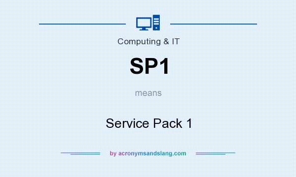 What does SP1 mean? It stands for Service Pack 1