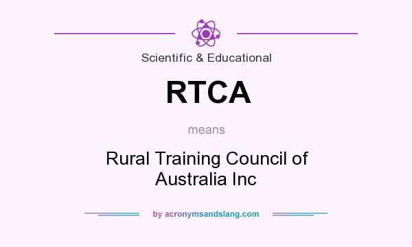 What does RTCA mean? It stands for Rural Training Council of Australia Inc