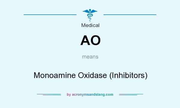 What does AO mean? It stands for Monoamine Oxidase (Inhibitors)