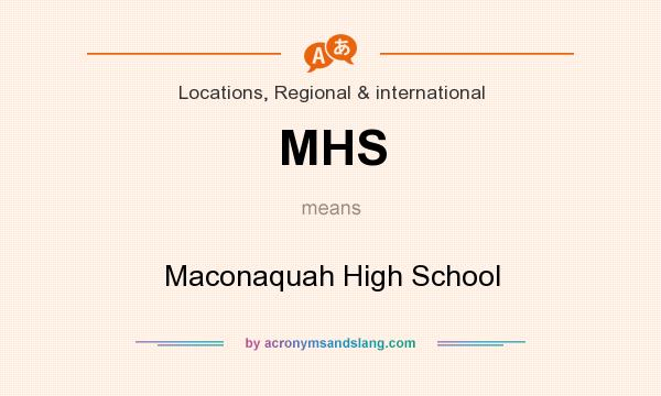 What does MHS mean? It stands for Maconaquah High School