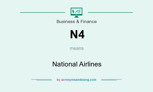 What does N4 mean? It stands for National Airlines