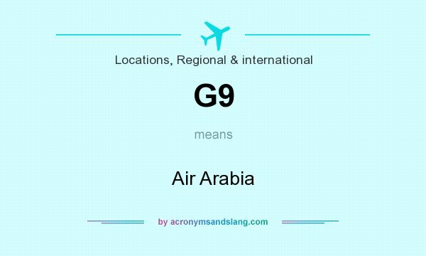 What does G9 mean? It stands for Air Arabia