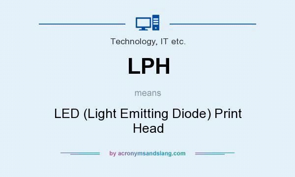 What does LPH mean? It stands for LED (Light Emitting Diode) Print Head