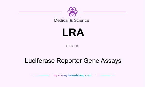 What does LRA mean? It stands for Luciferase Reporter Gene Assays