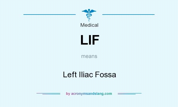 What does LIF mean? It stands for Left Iliac Fossa