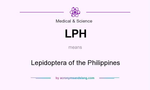 What does LPH mean? It stands for Lepidoptera of the Philippines
