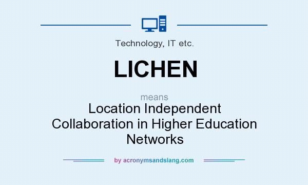 What does LICHEN mean? It stands for Location Independent Collaboration in Higher Education Networks