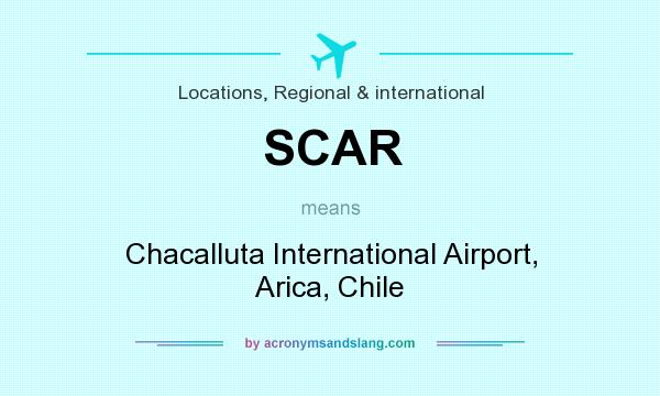 What does SCAR mean? It stands for Chacalluta International Airport, Arica, Chile