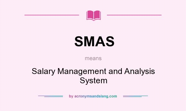 What does SMAS mean? It stands for Salary Management and Analysis System