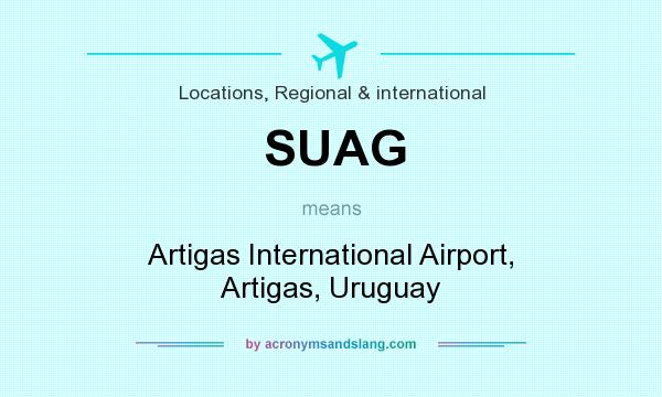 What does SUAG mean? It stands for Artigas International Airport, Artigas, Uruguay