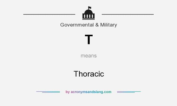 What does T mean? It stands for Thoracic