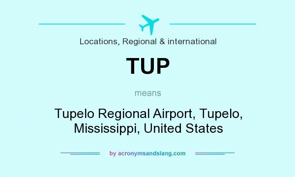 What does TUP mean? It stands for Tupelo Regional Airport, Tupelo, Mississippi, United States