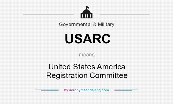 What does USARC mean? It stands for United States America Registration Committee