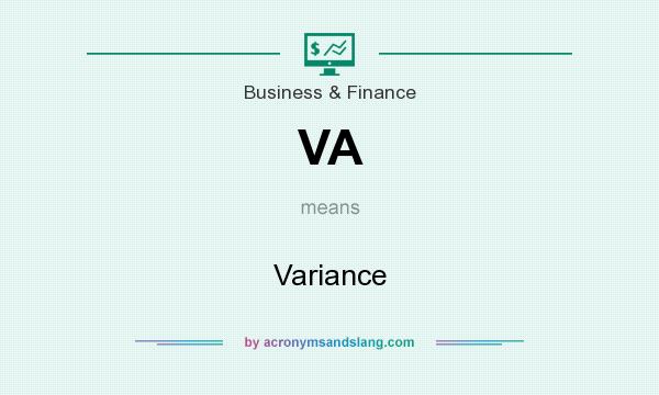What does VA mean? It stands for Variance