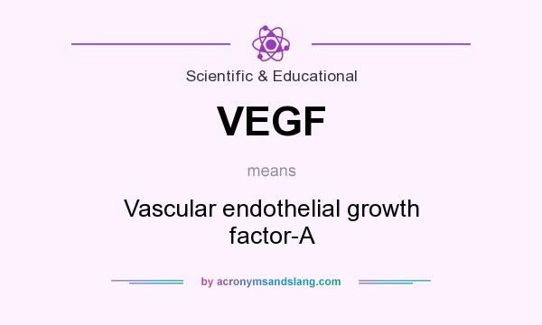 What does VEGF mean? It stands for Vascular endothelial growth factor-A