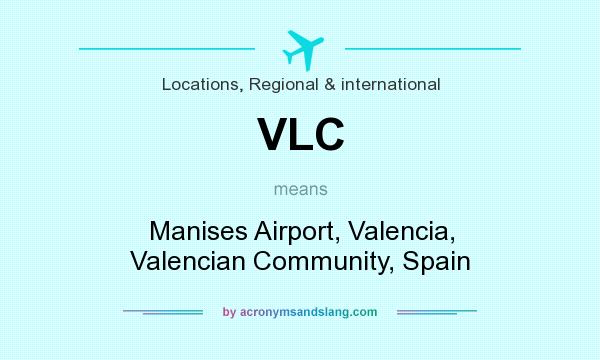 What does VLC mean? It stands for Manises Airport, Valencia, Valencian Community, Spain