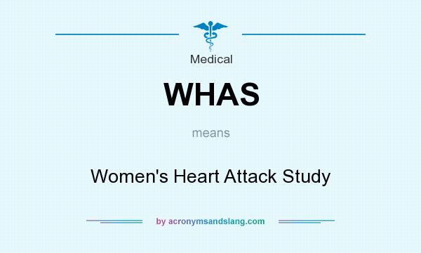 What does WHAS mean? It stands for Women`s Heart Attack Study