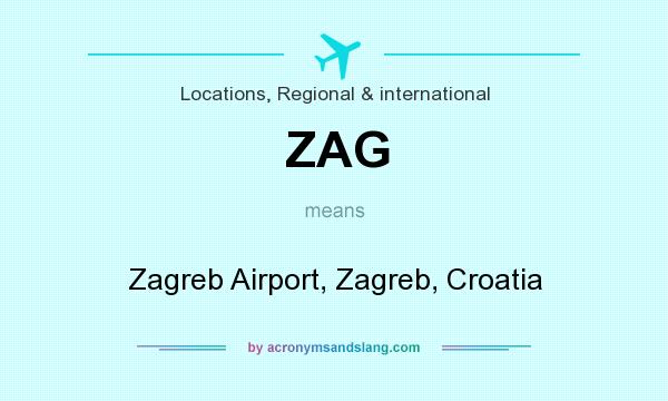 What does ZAG mean? It stands for Zagreb Airport, Zagreb, Croatia