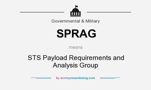 What does SPRAG mean? It stands for STS Payload Requirements and Analysis Group