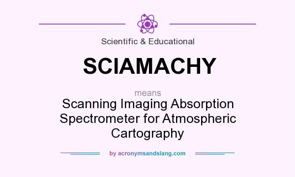 What does SCIAMACHY mean? It stands for Scanning Imaging Absorption Spectrometer for Atmospheric Cartography