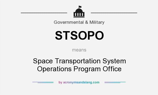 What does STSOPO mean? It stands for Space Transportation System Operations Program Office