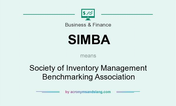 What does SIMBA mean? It stands for Society of Inventory Management Benchmarking Association