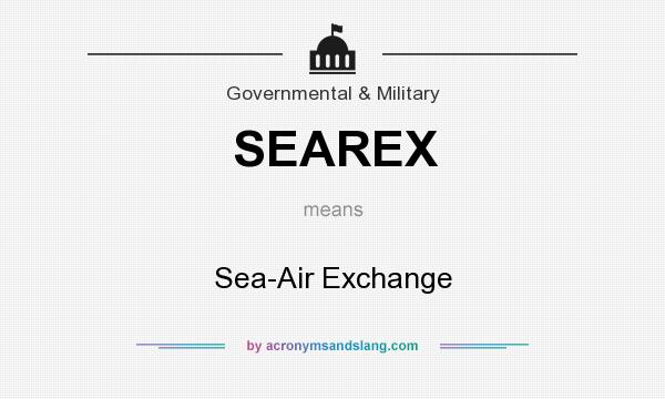 What does SEAREX mean? It stands for Sea-Air Exchange