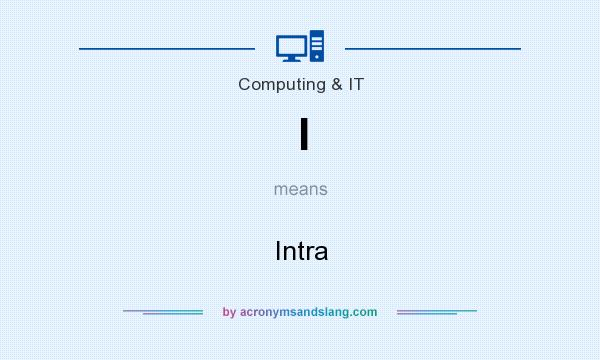 What does I mean? It stands for Intra