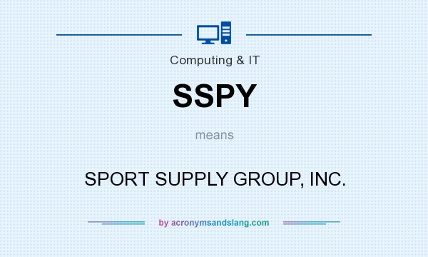 What does SSPY mean? It stands for SPORT SUPPLY GROUP, INC.