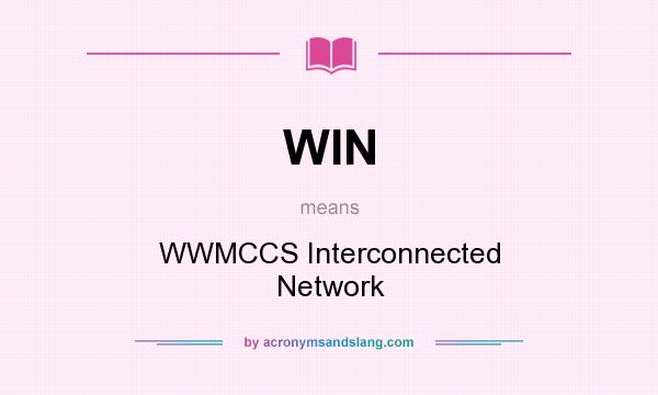 What does WIN mean? It stands for WWMCCS Interconnected Network