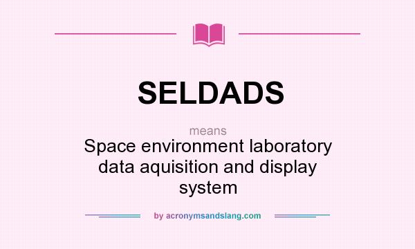 What does SELDADS mean? It stands for Space environment laboratory data aquisition and display system