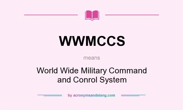 What does WWMCCS mean? It stands for World Wide Military Command and Conrol System
