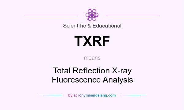 What does TXRF mean? It stands for Total Reflection X-ray Fluorescence Analysis
