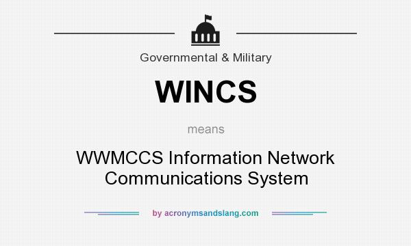 What does WINCS mean? It stands for WWMCCS Information Network Communications System