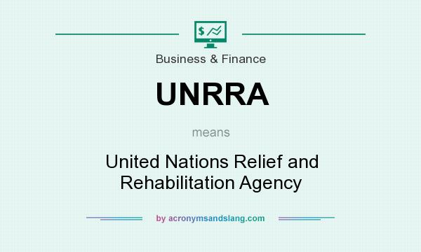 What does UNRRA mean? It stands for United Nations Relief and Rehabilitation Agency