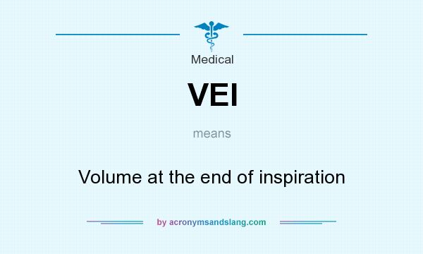 What does VEI mean? It stands for Volume at the end of inspiration