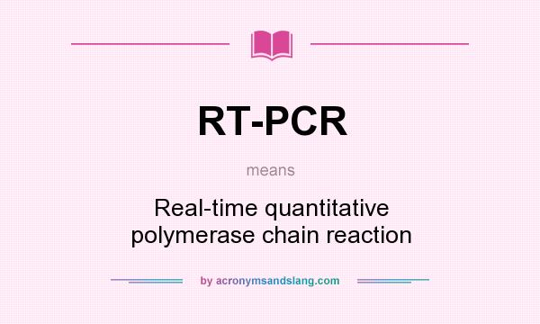 What does RT-PCR mean? It stands for Real-time quantitative polymerase chain reaction