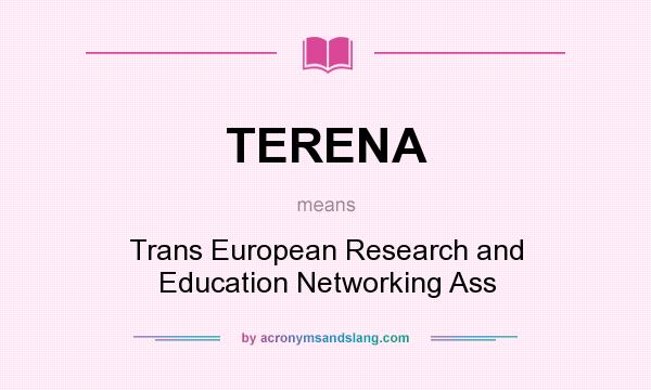 What does TERENA mean? It stands for Trans European Research and Education Networking Ass