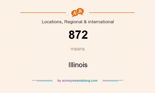 What does 872 mean? It stands for Illinois