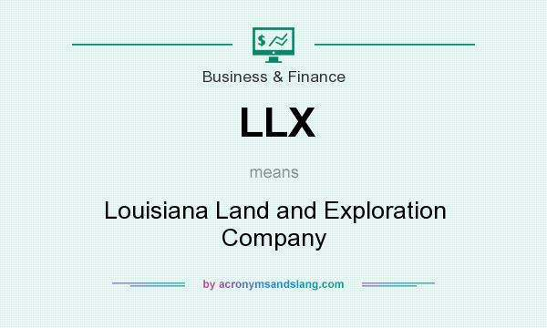 What does LLX mean? It stands for Louisiana Land and Exploration Company