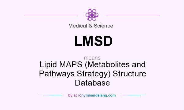 What does LMSD mean? It stands for Lipid MAPS (Metabolites and Pathways Strategy) Structure Database