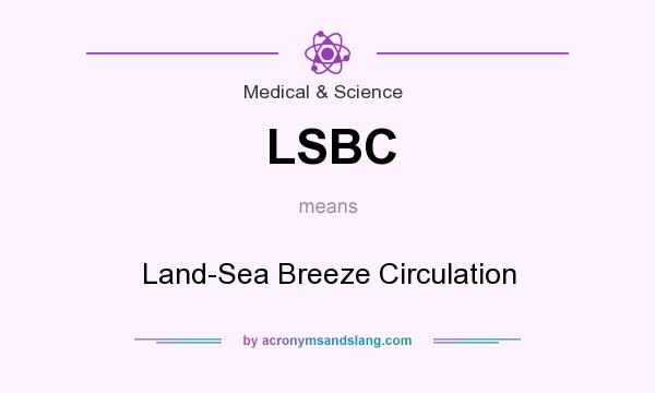 What does LSBC mean? It stands for Land-Sea Breeze Circulation