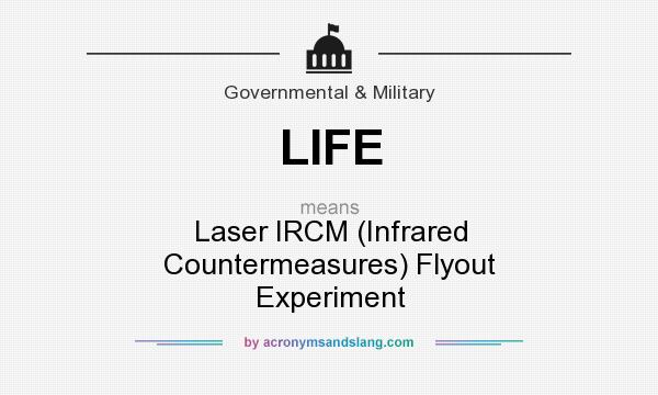 What does LIFE mean? It stands for Laser IRCM (Infrared Countermeasures) Flyout Experiment