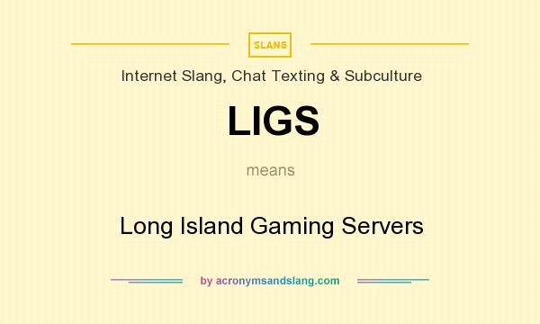 What does LIGS mean? It stands for Long Island Gaming Servers