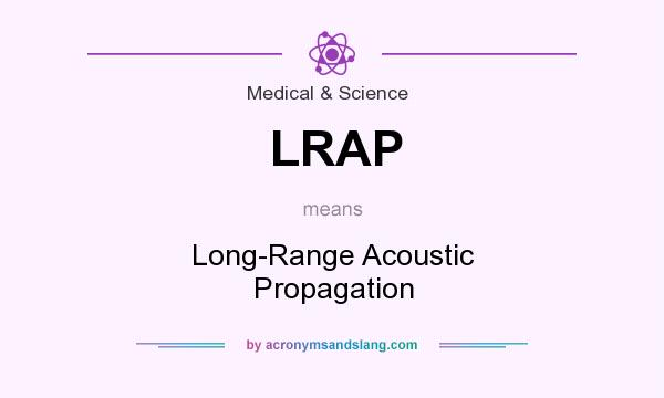 What does LRAP mean? It stands for Long-Range Acoustic Propagation