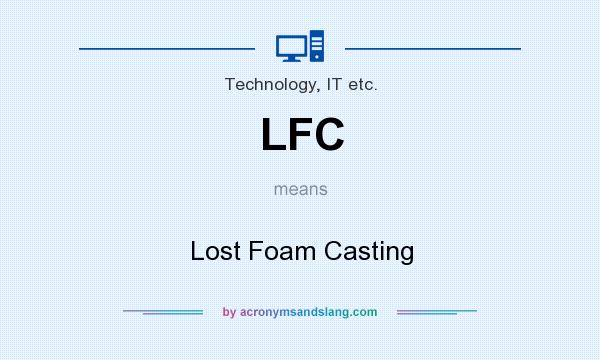 What does LFC mean? It stands for Lost Foam Casting